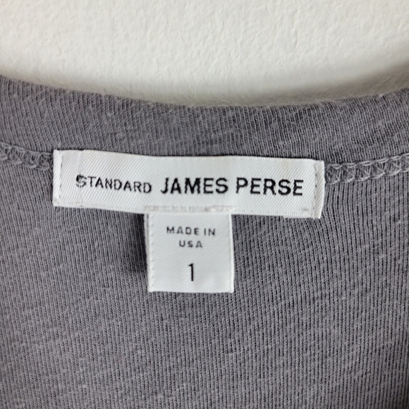 Standard James Perse Knit Striped Ruched Side Midi Bodycon Tank Dress - Picture 7 of 12